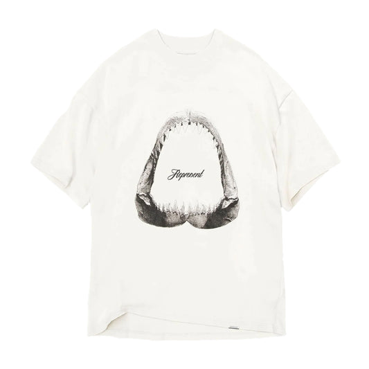 Represent Shark Jaws Tee White