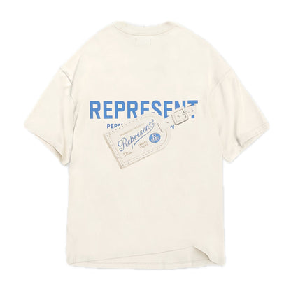 Represent Luggage Tag Tee White