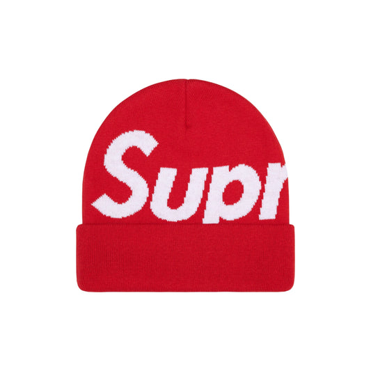 Supreme Big Logo Beanie Red