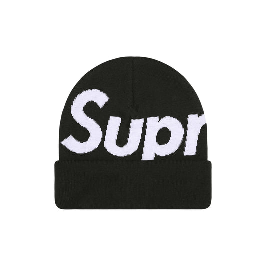 Supreme Big Logo Beanie Black