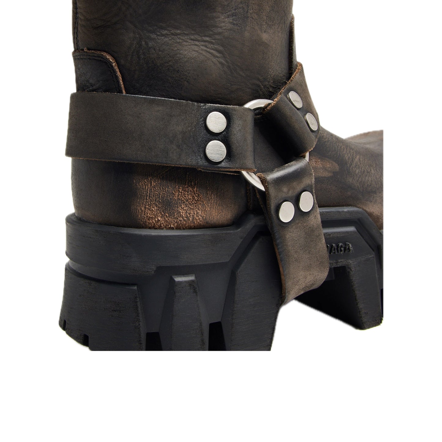 Balenciaga Bulldozer Harness Boots Brown