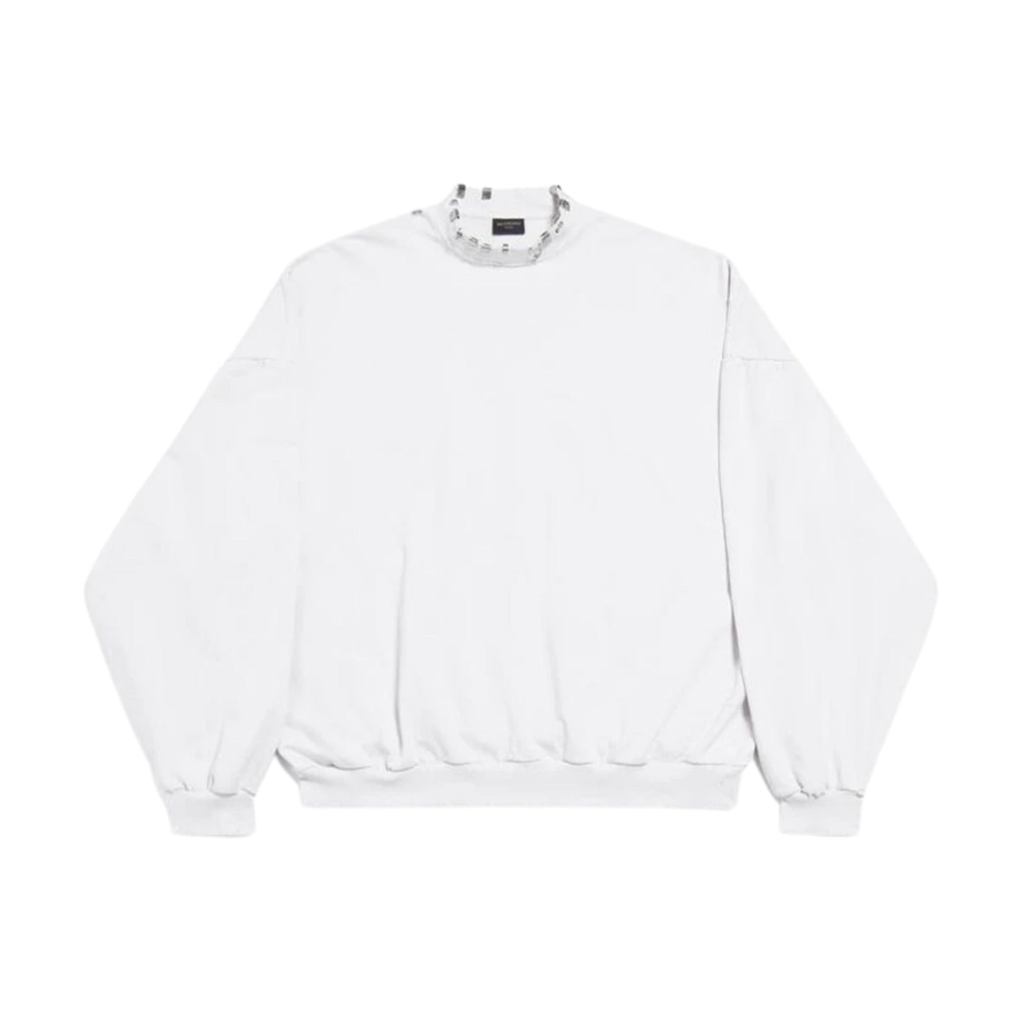 Balenciaga Pierced Crewneck White