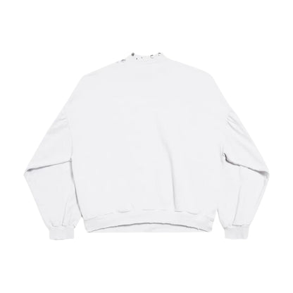 Balenciaga Pierced Crewneck White