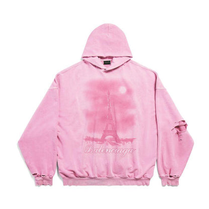 Balenciaga Paris Moon Hoodie Pink
