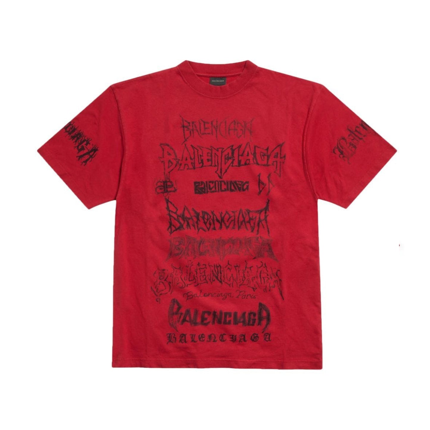 Balenciaga Metal Oversized Tee Red