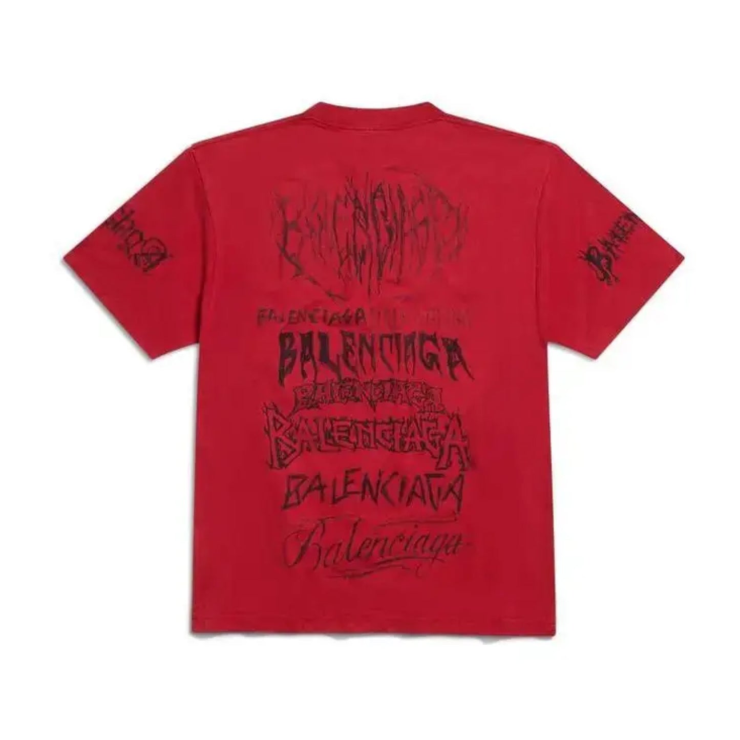 Balenciaga Metal Oversized Tee Red