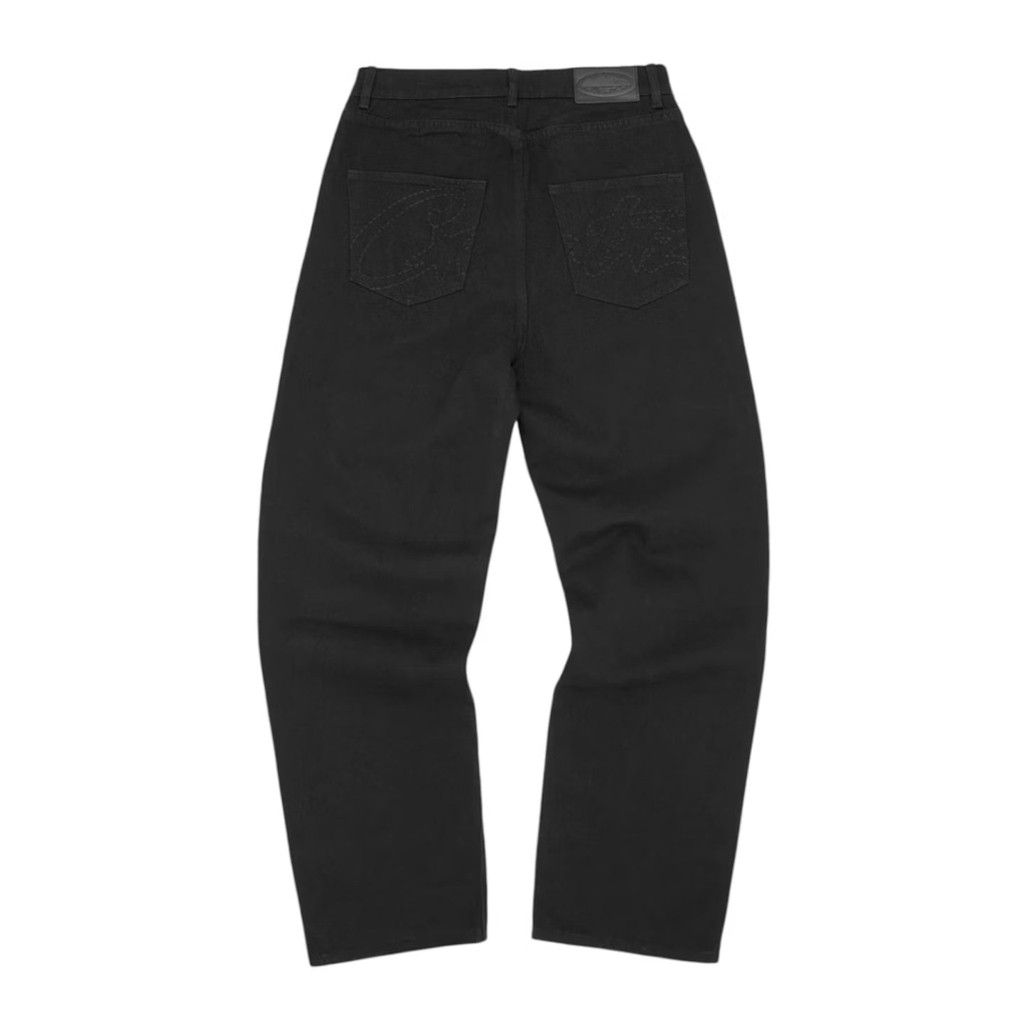 Corteiz Allstarz Baggy Jeans Triple Black