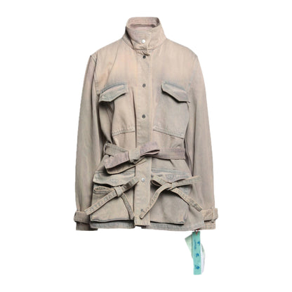 Off-White Dyed Denim Cargo Field Jacket