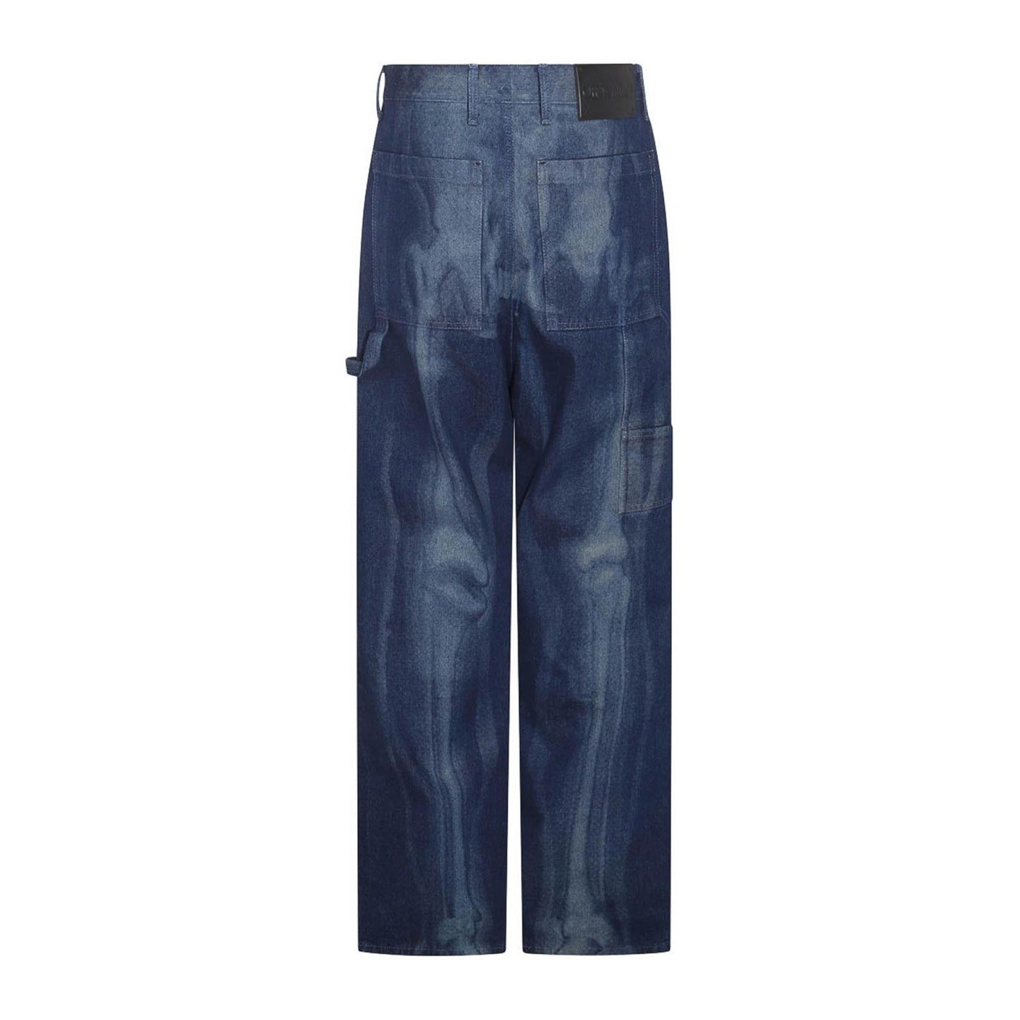 Off-White Body Scan Skeleton Denim Jean Dark Blue