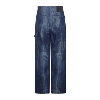Off-White Body Scan Skeleton Denim Jean Dark Blue
