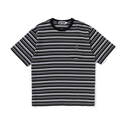 Bape Hoop One Point Relaxed Fit Tee Grey