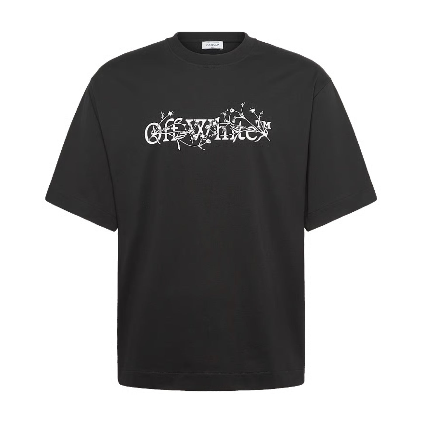 Off-White Bookish Skate S/S Flower Tee Black