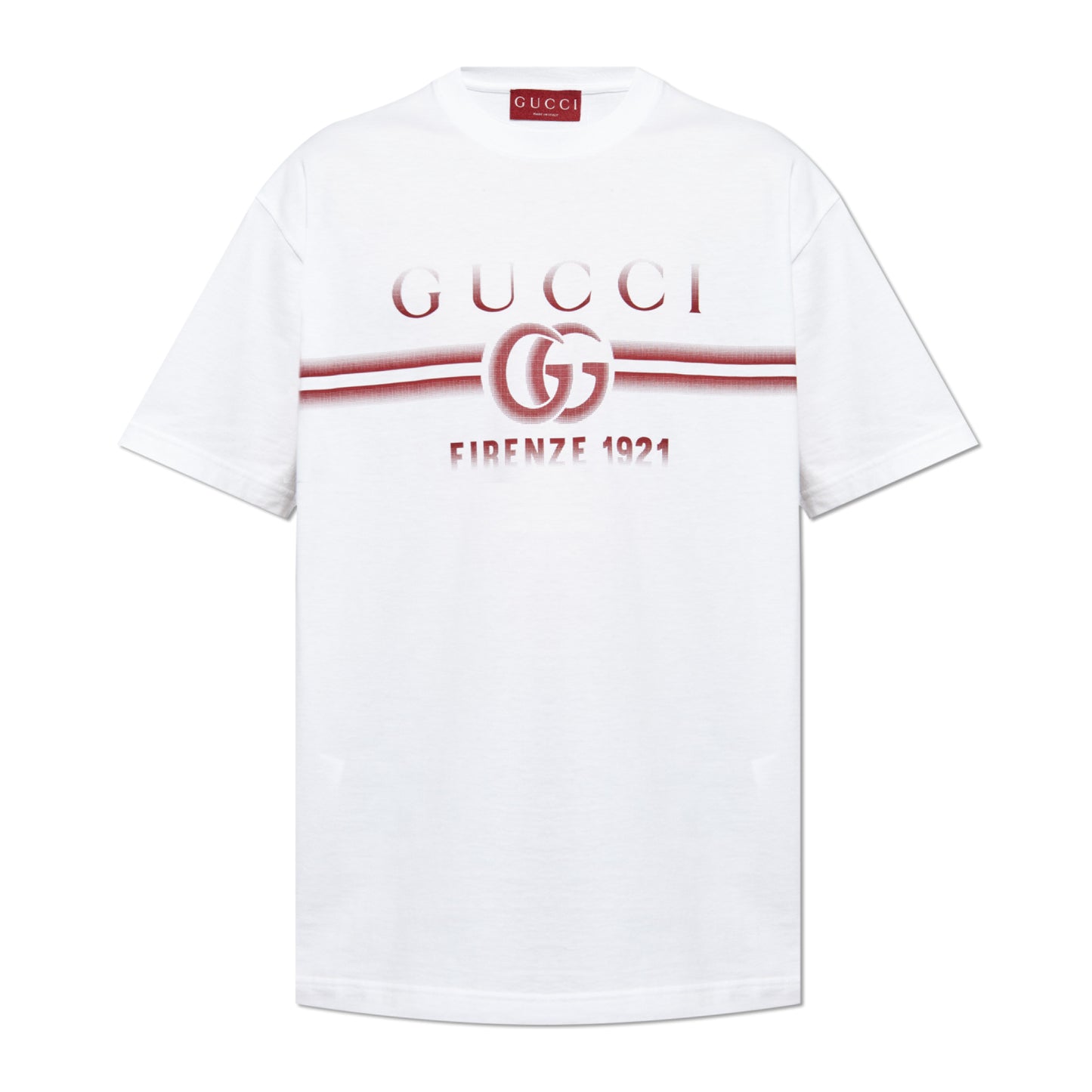 Gucci Cotton Jersey Gucci Print Tee White