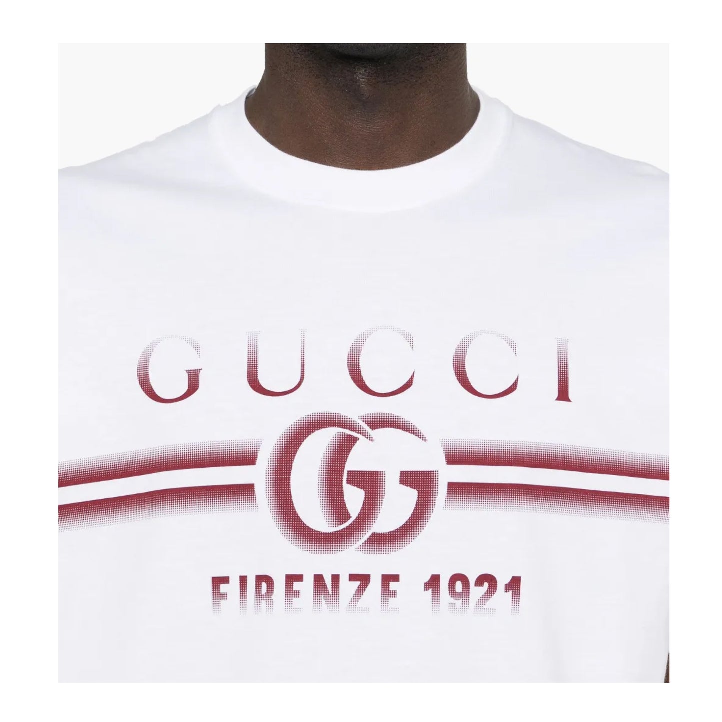 Gucci Cotton Jersey Gucci Print Tee White