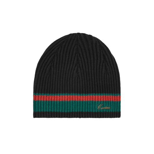 Corteiz Gianni Knit Beanie Black