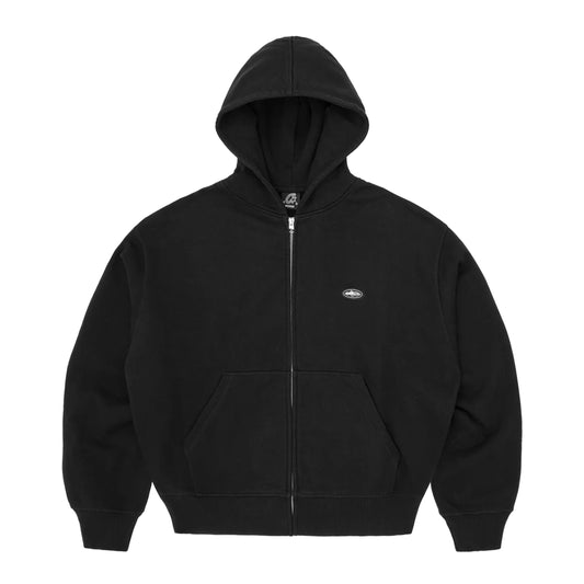 Corteiz Mini Island Zip Hoodie Black
