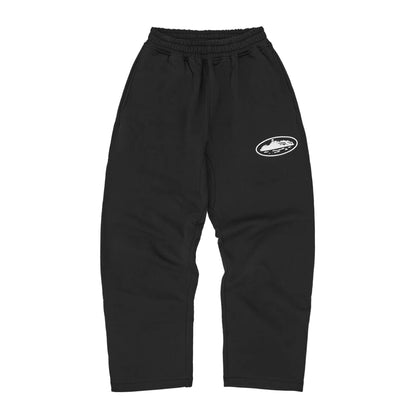 Corteiz Island Puff Print Sweatpant Black