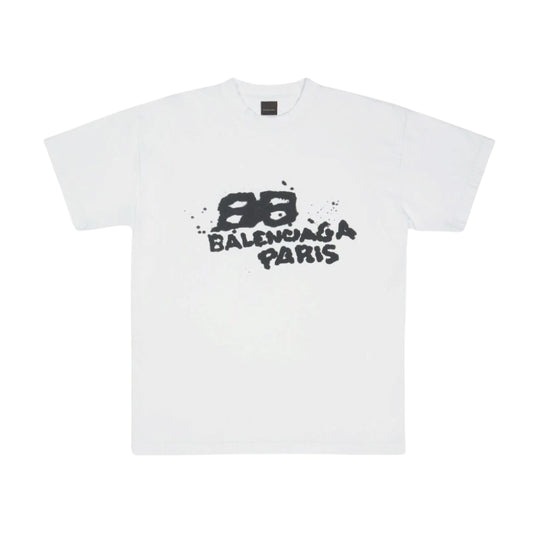 Balenciaga Paris Tee White