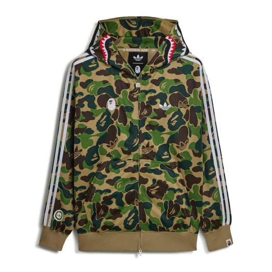Bape Multi Camo Shark Kapuzenpullover mit durchgehendem Reißverschluss