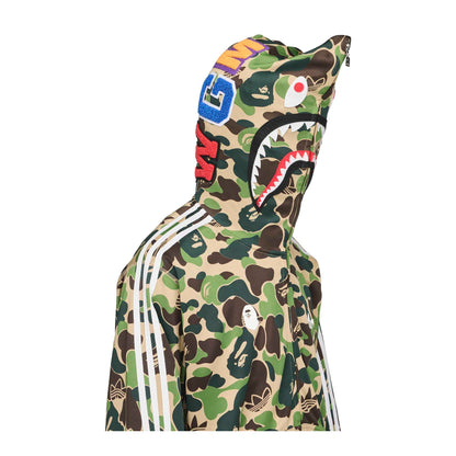 BAPE X Adidas Relaxed Fit Track Camo Shark Full Zip Hoodie