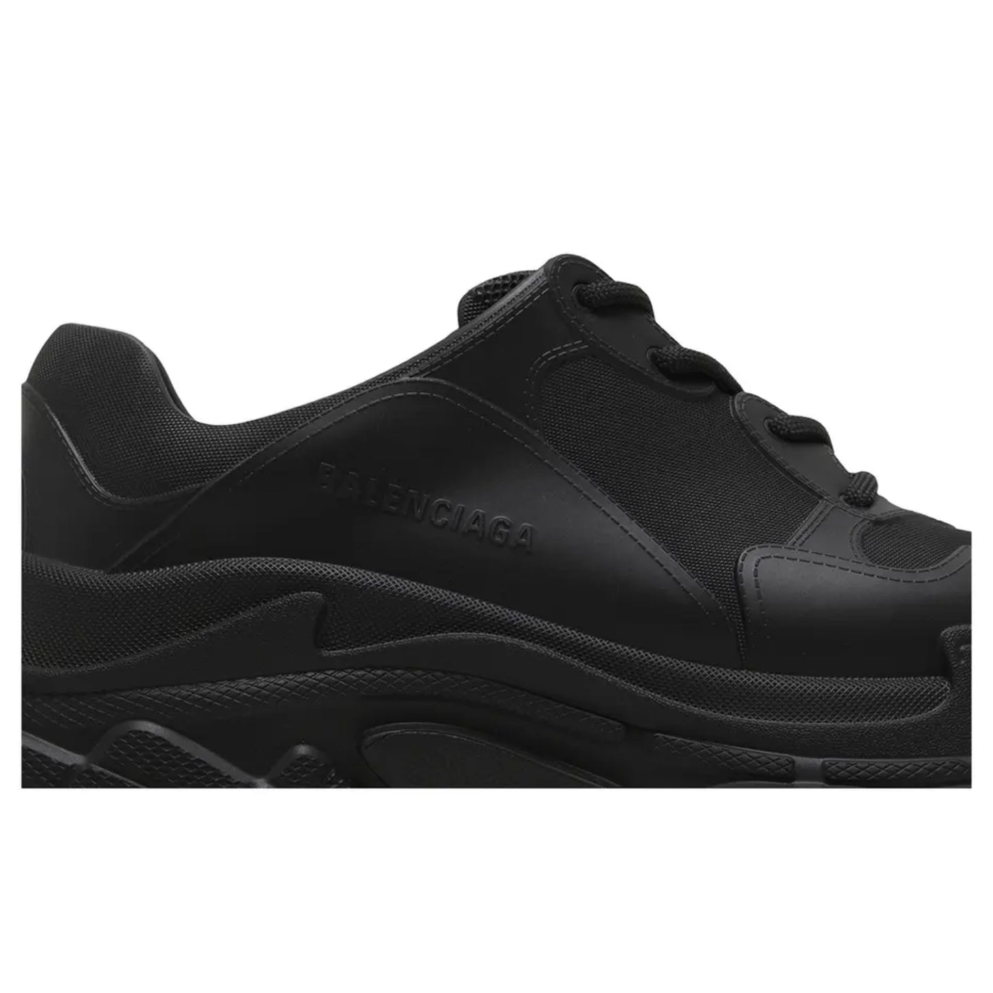 Balenciaga Triple S Mold Rubber Sneaker Black