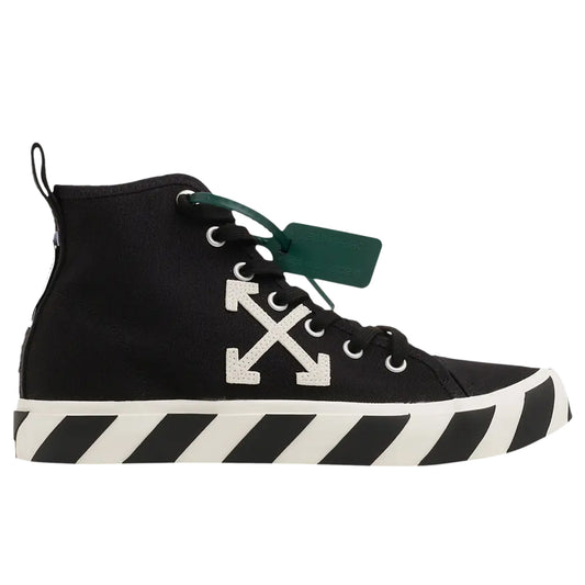 Off-Whitw Vulc Mid Canvas Black