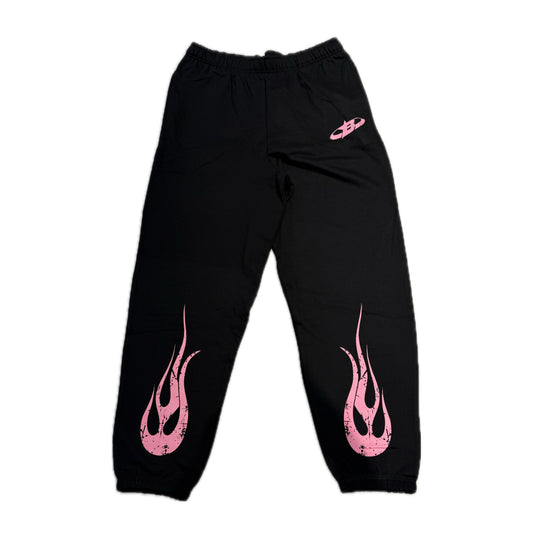 Nina Janova Love Sweatpants Black/Pink