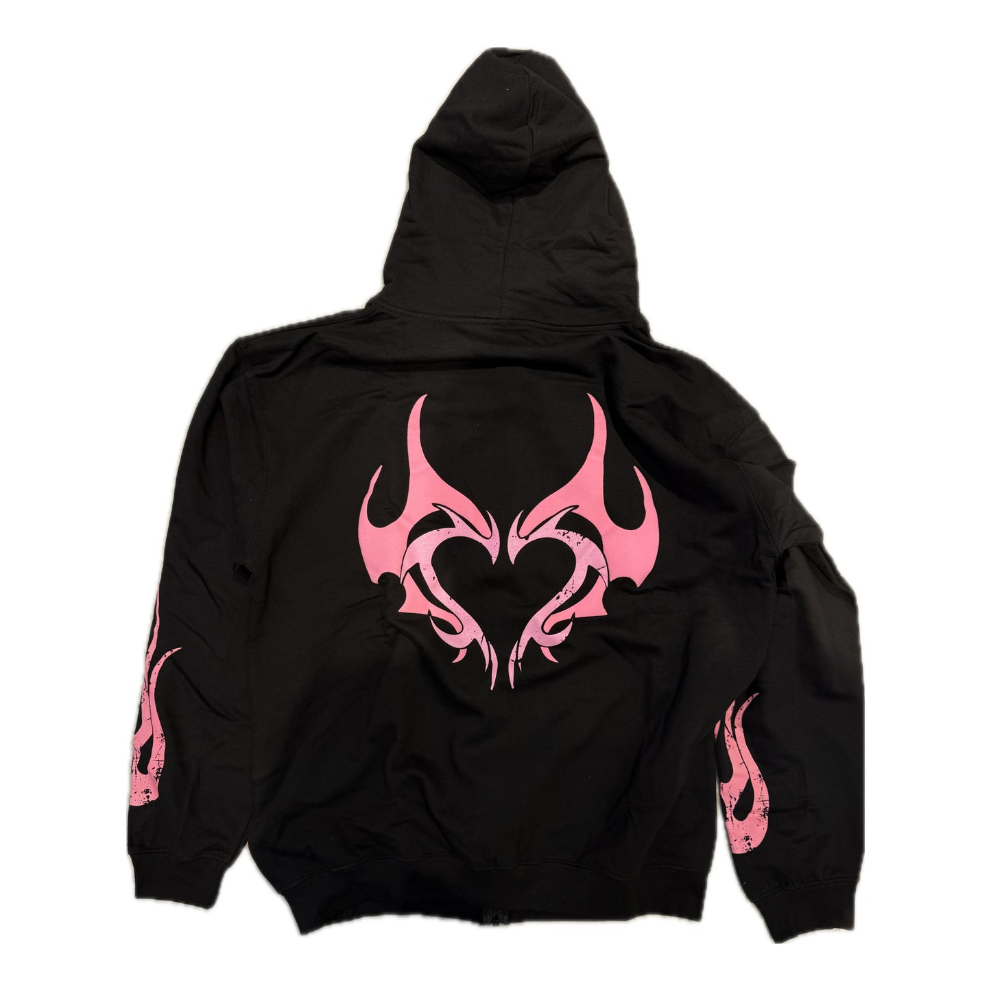 Nina Janova Love Zip Hoodie Black/Pink