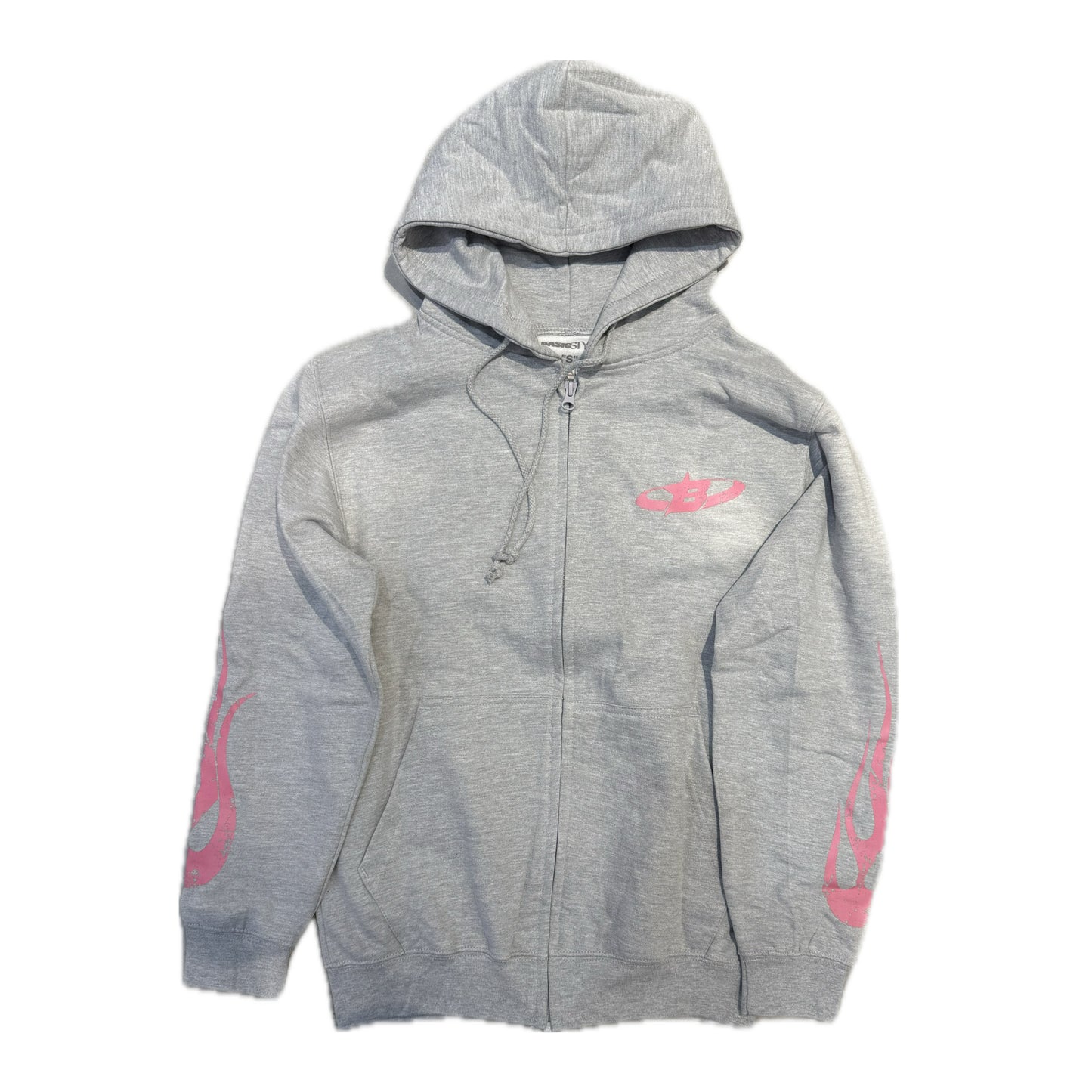 Nina Janova Love Zip Hoodie Grey/Pink