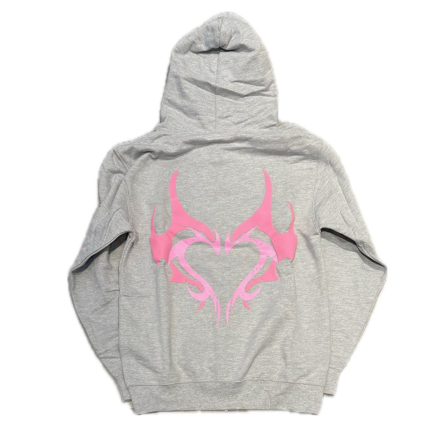 Nina Janova Love Zip Hoodie Grey/Pink