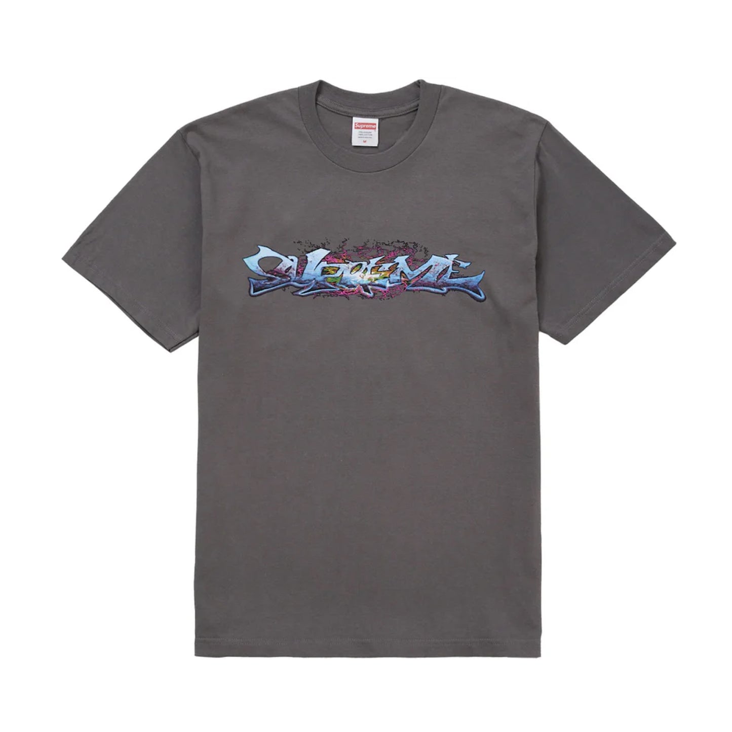 Supreme Tag Tee Charcoal