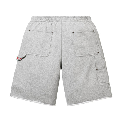 Supreme Double Knee Painter Sweatshort Heather Grey