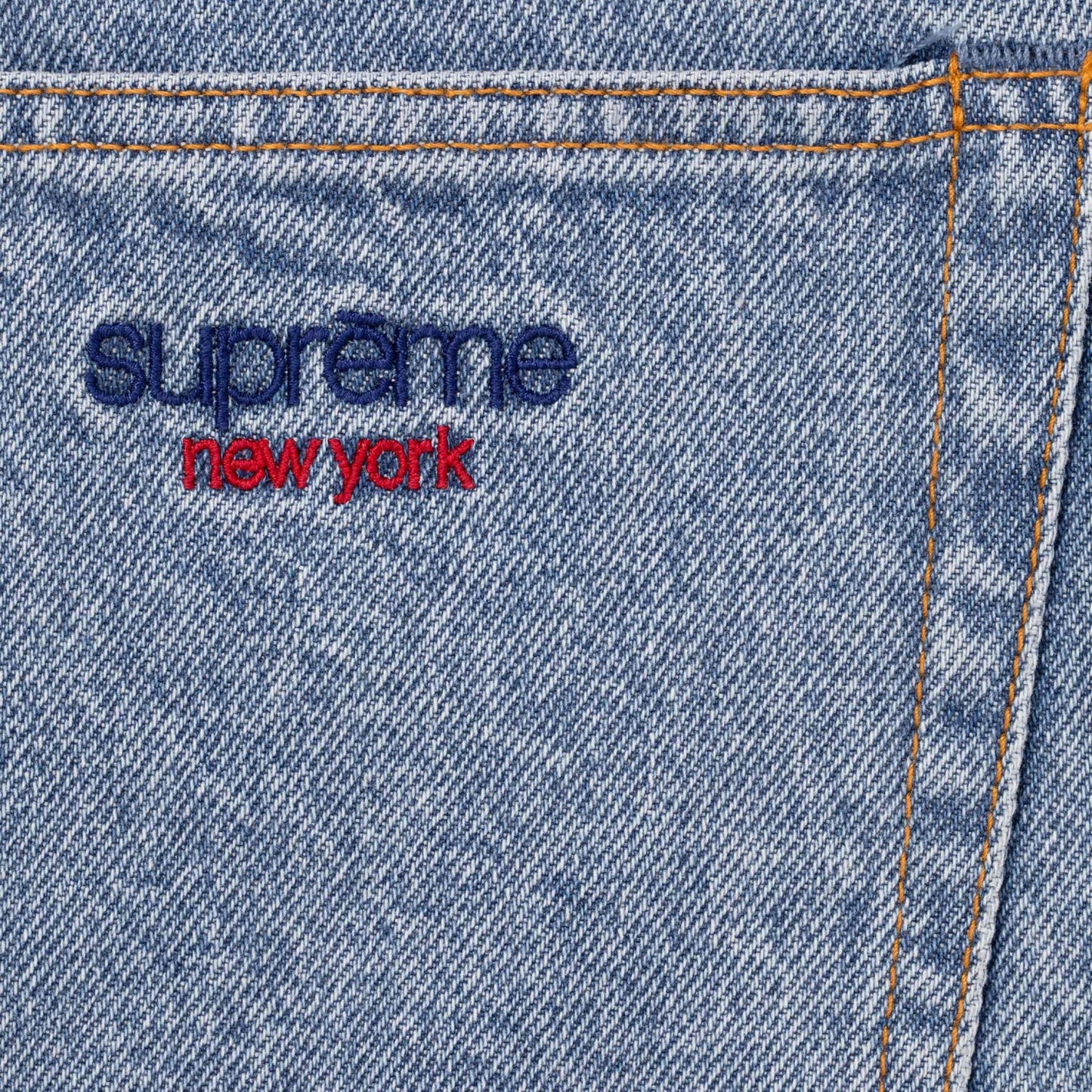 Supreme Box Logo Rundhalsausschnitt (FW18) Marineblau