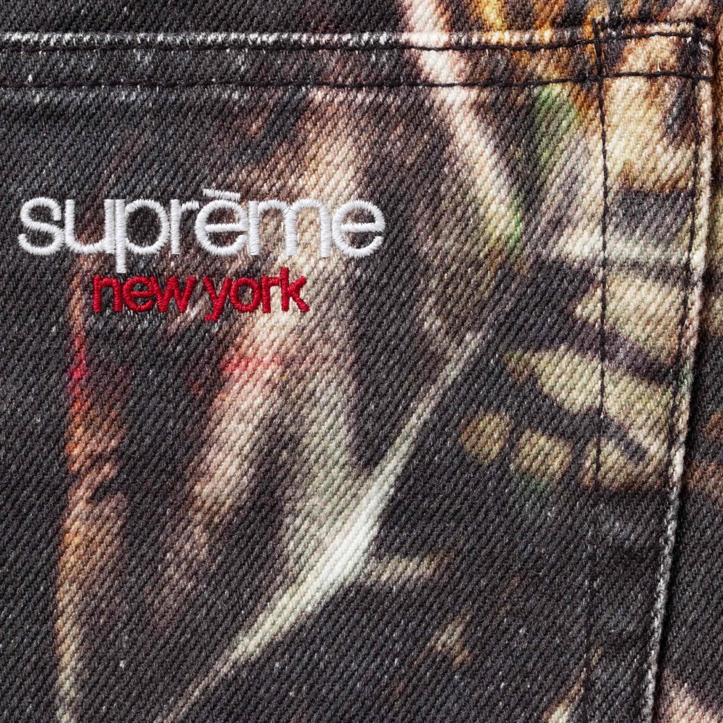 Supreme Box Logo Rundhalsausschnitt (FW18) Marineblau