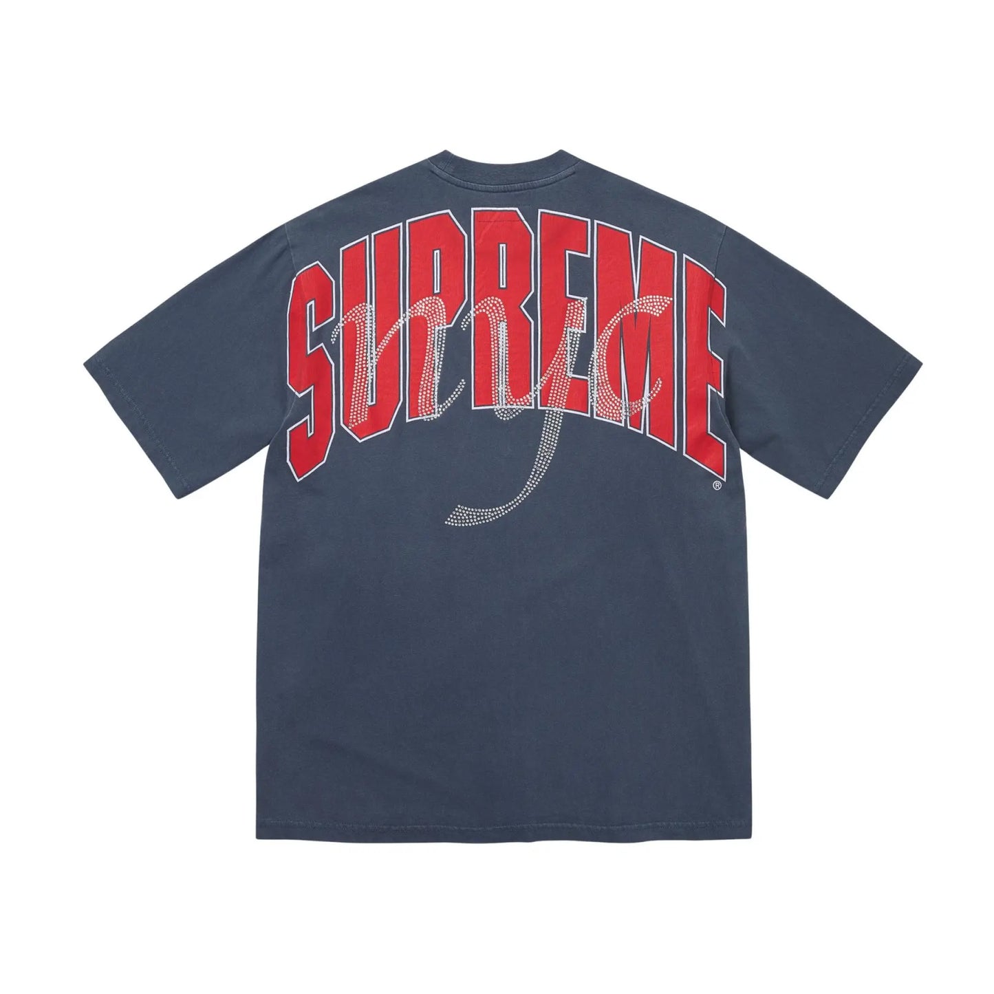 Supreme Box Logo Rundhalsausschnitt (FW18) Marineblau