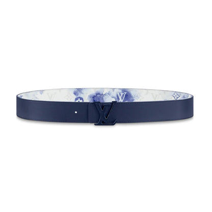 Louis Vuitton LV Shape Reversible Belt 40 MM Light Blue