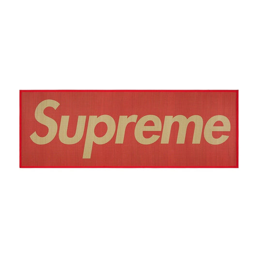 Supreme Woven Straw Mat Red