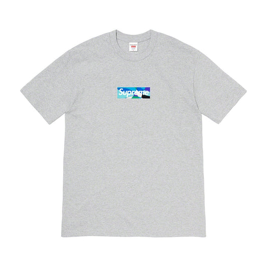 Supreme Emilio Pucci Box Logo Tee Heather Grey/Blue