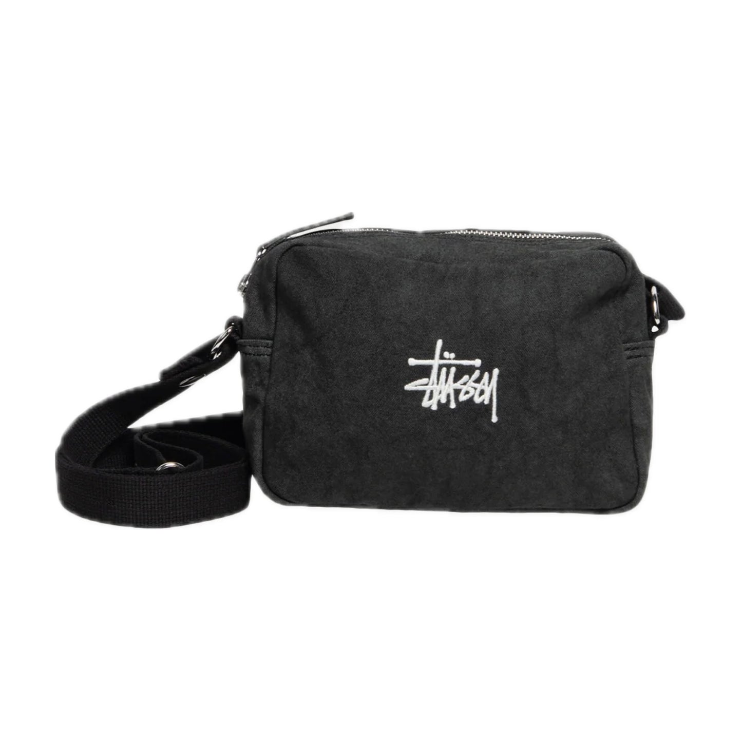 Stussy Side Canvas Pouch Washed Black