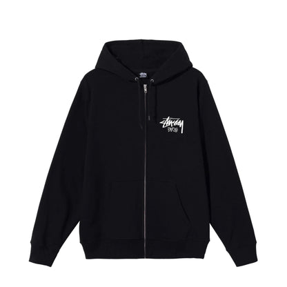 Stussy Paris Zip Up Hoodie Black