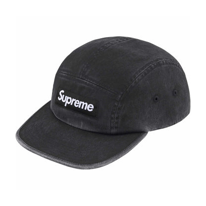 Supreme Washed Chino Twill Camp Cap Black