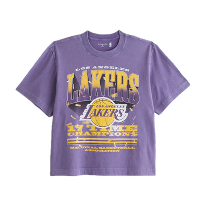 NBA Cropped Los Angeles Lakers Graphic Tee