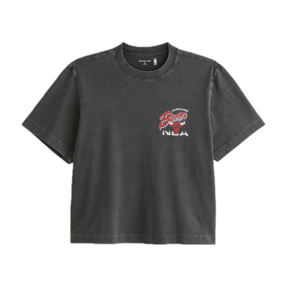NBA Cropped Chicago Bulls Graphic Tee