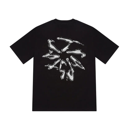 Trapstar Liquid Chrome Tee Black