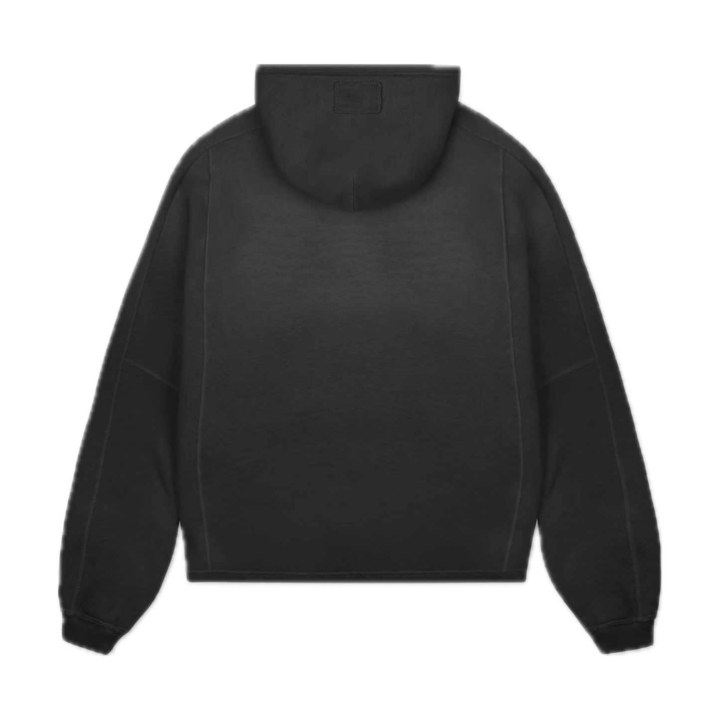 Represent Stepped Hem Hoodie Stained Black