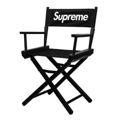 Supreme Metall-Klappstuhl Schwarz