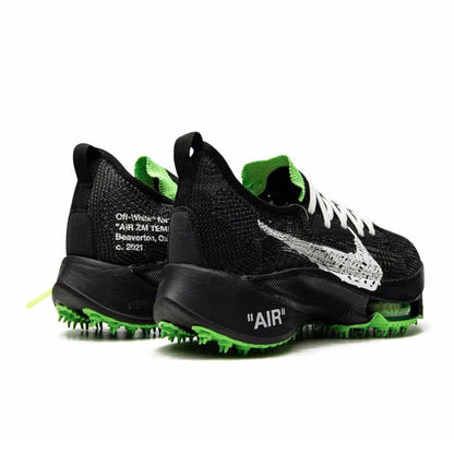 Nike Air Zoom Tempo Next% Flyknit Off-White Black Scream Green