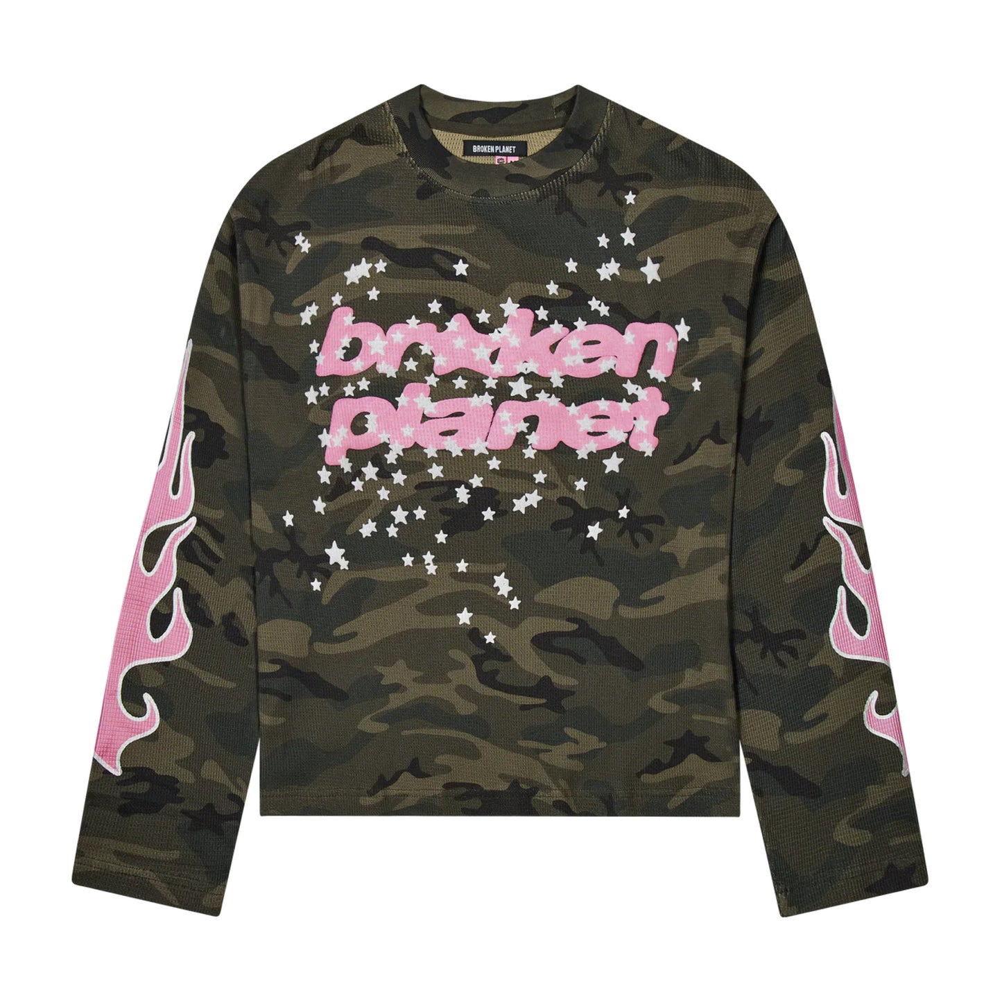 Broken Planet Star Camo Waffle Long Sleeve