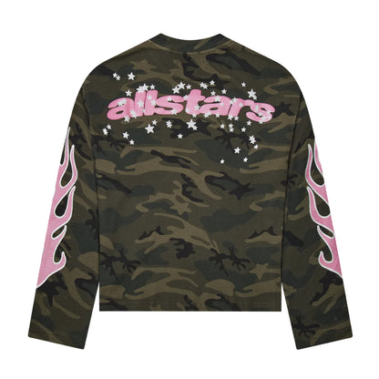 Broken Planet Star Camo Waffle Long Sleeve