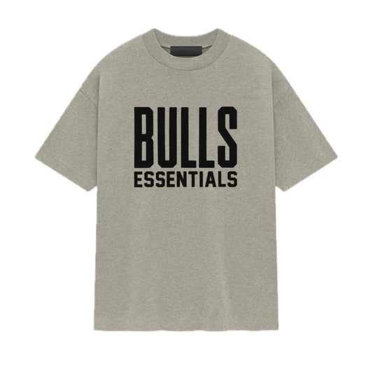 Fear of God Essentials x NBA Bulls Tee Warm Heather
